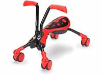 Scramblebug 4-Rad-Laufrad, Käfer rot und schwarz Fuß-zu-Boden Ride-On Entwickeln