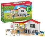 schleich FARM WORLD | Tierarzt Praxis mit Haustieren 42502 | 43 Teile | Spielset