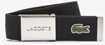 Lacoste Herren Rc2012 G&uuml;rtel, Schwarz (Noir 166), 95 (Herstellergr&ouml;&szlig;e: 110)