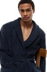 Tommy Hilfiger Herren Bademantel aus Baumwolle, Blau (Navy Blazer), M