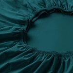 ESTELLA Spannbetttuch Zwirnjersey | Cyan