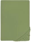 biberna Deluxe Jersey-Elastic-Spannbetttuch 180x200 cm - 200x220 cm gr&uuml;n | 97%