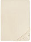 biberna Deluxe Jersey-Elastic-Spannbetttuch 180x200 cm - 200x220 cm beige | 97%