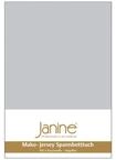 Janine Spannbetttuch 5007 Mako Jersey 180/200 bis 200/200 cm Silber Fb. 18