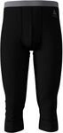 Odlo Herren Funktionsunterw&auml;sche 3/4 Hose 100% Merino 200 Gramm, Black, XXL