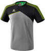 ERIMA Herren T-shirt Premium One 2.0 T-Shirt, grau melange/schwarz/lime pop, S,