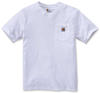 Carhartt, Herren, K87 Lockeres, schweres, kurzärmliges T-Shirt mit Tasche, Weiß, S
