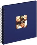 walther design Fotoalbum blau 30 x 30 cm Spiralalbum mit Cover-Ausstanzung, Fun