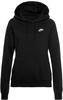 Nike Damen Hoodie Sportswear Essential, Black/White, L, BV4124-010