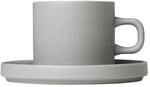 blomus 63911 PILAR Kaffeetassen, Steingut, Grau, 200 ml