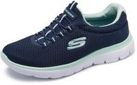 Skechers Damen Summits 12980 Trainers, Navy Mesh/ Aqua Trim, 37 EU