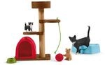 SCHLEICH 42501 Spielspa&szlig; f&uuml;r niedliche Katzen, f&uuml;r Kinder ab 3+ Jahren, Farm...