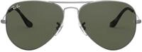 Ray-Ban Unisex Aviator Sonnenbrille, Grey, 55