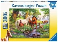 Ravensburger Puzzle Wildpferde am Fluss - 300 XXL Teile Puzzle ab 9 Jahre