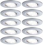Paulmann 99923 Einbauleuchte LED Calla rund 10x6W Chrom matt schwenkbar