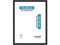 accent by nielsen Aluminium Bilderrahmen Accent, 15x20 cm, Schwarz Matt