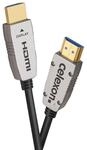 celexon HDMI Optical 2.0b Glasfaser-HDMI-Kabel | 20 m, Schwarz | 4K 60 Hz |...