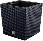 32 -Liter -Zeit -Topf mit Eimer zu pflanzen in Anthrazitfarbe 32 x 32 x 32,5 cm.