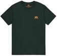 Alpha Industries Herren Basic T Small Logo, Dark Petrol, L