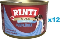 Rinti - Gold JUNIOR 12x185g Gefl&uuml;gel, Grundpreis: &euro; 6,26 / kg