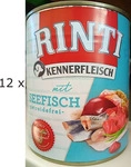 Rinti - Pur Kennerfleisch 12x800g Seefisch mit Lachs&ouml;l, Grundpreis: &euro; 3,42 / kg