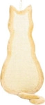 Trixie Kratzbrett Katzenform Pl&uuml;sch 35x69cm natur/beige, Grundpreis: &euro; 10,63 /