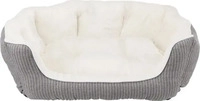 TRIXIE Bett Davin, oval, grau/creme 60 &times; 45 cm, Grundpreis: &euro; 33,56 / kg