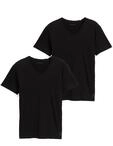 TOM TAILOR Herren Doppelpack T-Shirt mit V-Ausschnitt
