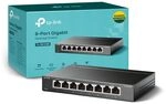 TP-Link TL-SG108S, 8 Port Gigabit Ethernet Network Switch, Ethernet Splitter, Hub,