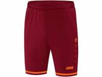 JAKO Herren Fußballsporthosen Sporthose Striker 2.0, weinrot/neonorange, XXL, 4429