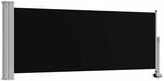 vidaXL Seitenmarkise Ausziehbar 100x300 cm Schwarz Sichtschutz Sonnenschutz
