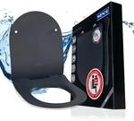 WENKO Toilettendeckel mit Absenkautomatik, ultraflach, hohe Belastbarkeit bis 300 kg,