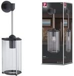 Paulmann 94281 Outdoor Wandleuchte Klassik rund max. 60 Watt Au&szlig;enbeleuchtung Grau
