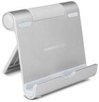 TERRATEC iTab S Silber, Smartphone & Tablet Multiwinkel-St&auml;nder aus Aluminium, F&uuml;r