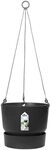 elho Greenville H&auml;ngeampel 24cm Balkonkasten - Living Schwarz | &empty; 23.5 x H 20.5 cm