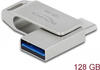 Delock USB 3.2 Gen 1 USB-C + Typ-A Speicherstick 128 GB - Metallgehäuse