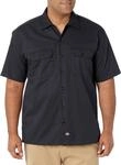Dickies Herren Freizeithemd Work Shirt Short Sleeved, Schwarz (Black Bk), XXX-Large