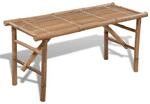 vidaXL Gartenbank Klappbar 118 cm Bambus