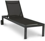 acamp Sonnenliege wetterfest Rimini | Verstellbare R&uuml;ckenlehne | Aluminium-Gestell
