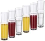 Relaxdays 12er Set Longdrinkgl&auml;ser, f&uuml;r Cocktails, Saft, Wasser, 300 ml,