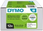 DYMO Original LabelWriter Mehrzwecketiketten | 32 mm x 57 mm | 12 Rollen mit je 1.000