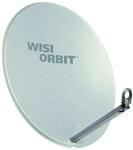 WISI Orbit Line Satelliten Offset-Antenne OA38G in Lichtgrau &ndash; 80cm Reflektor mit