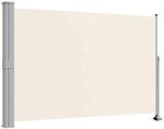 vidaXL Seitenmarkise Ausziehbar 160x300cm Creme Sichtschutz Windschutz Markise
