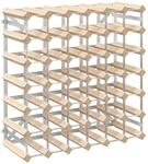 vidaXL Kiefernholz Massiv Weinregal f&uuml;r 42 Flaschen Modern Flaschenregal
