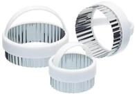 KitchenCraft Set mit drei geriffelten Ausstechformen