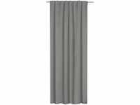 Elbersdrucke Vorhang mit verdecken Schlaufen FD Sundown 07 grau verdunkelnd 255 x 140