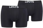 Levi's Herren Solid Basic Boxers Boxer-Shorts, Jet Schwarz, XXL