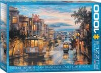 Eurographics 1000 Teile - San Francisco Kabelbahn Himmel