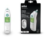 Braun ThermoScan 6 Ohrthermometer | Farbcodiertes Digitaldisplay | ExacTemp