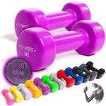 C.P. Sports Gymnastikhanteln | Kurzhanteln 2er Set - Gewichte von 0,5kg bis 12kg 
